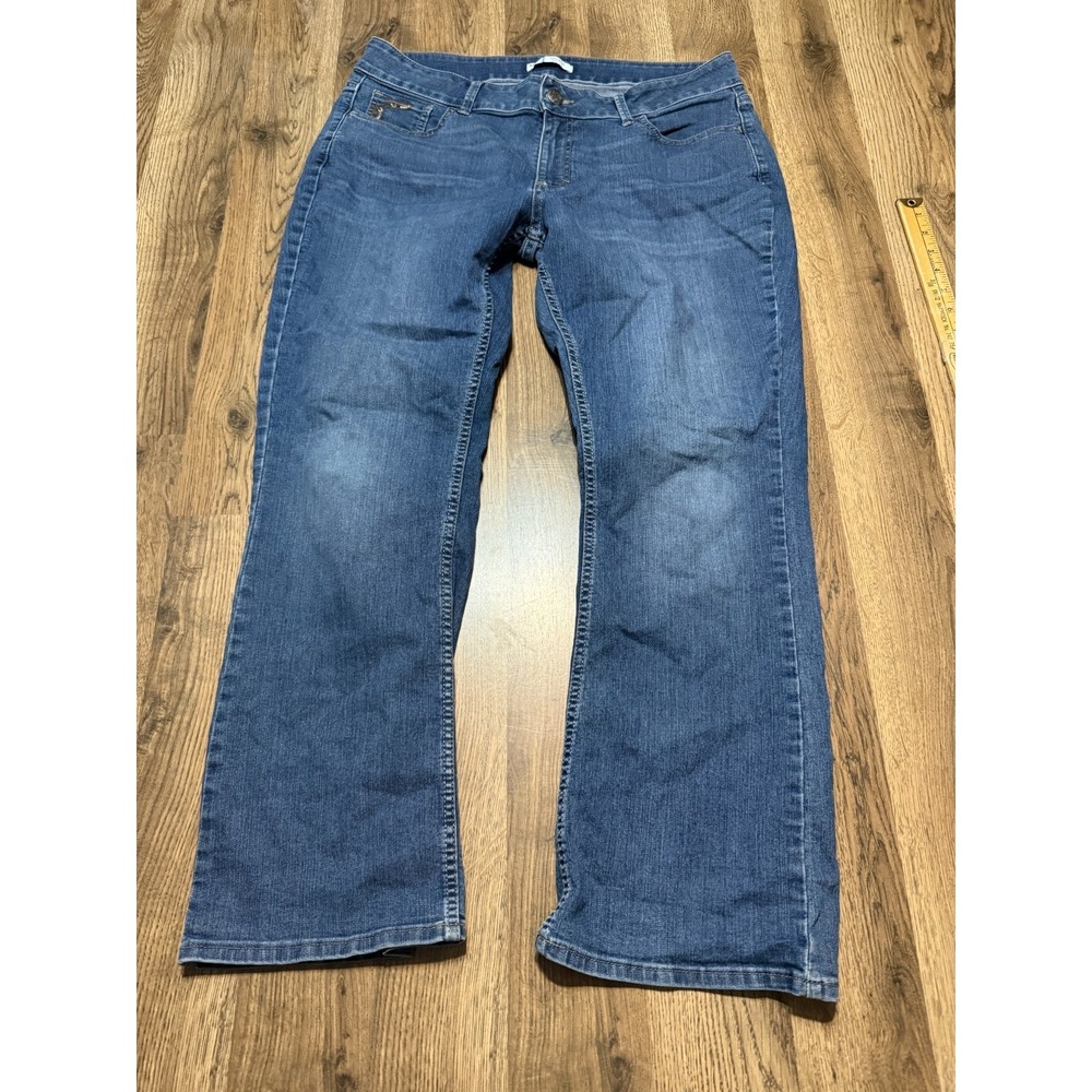 Riders by Lee Jeans Womens 16P Mid Rise Bootcut Jeans Embroidered Back Pockets
